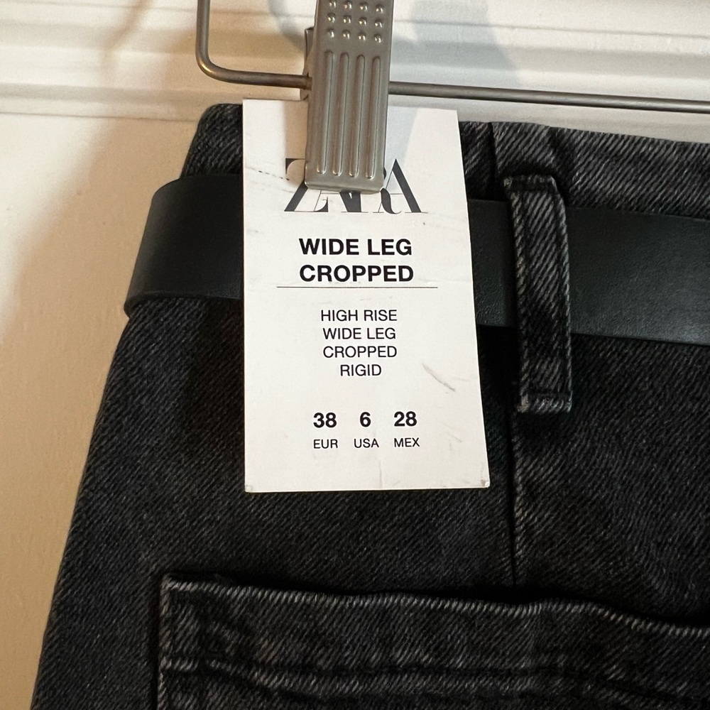 Zara Women Black Jeans, SIZE 6, NEW WITH TAGS - Picture 5 of 6